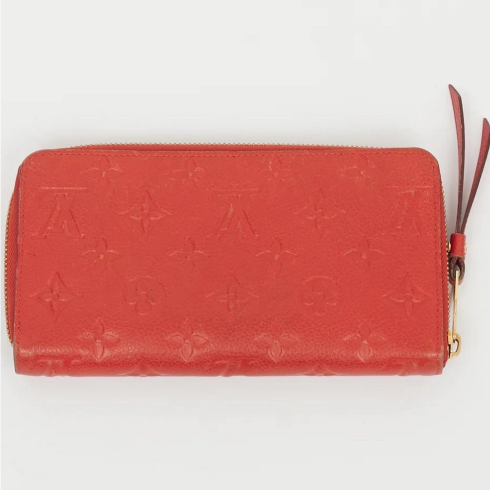 LOUIS VUITTON Empreinte Zippy Wallet Scarlet